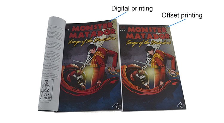 digital printing and offset printing