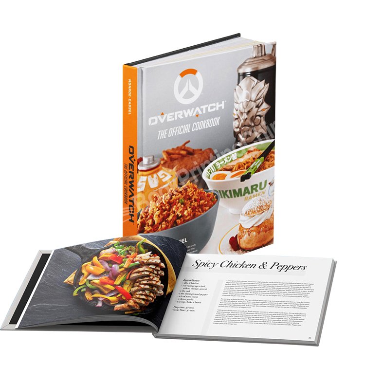 Custom High Quality Full Color Recipe Book Printing