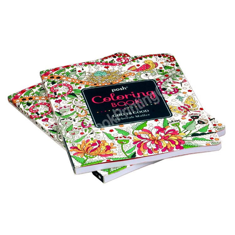 Cheap Custom Paperback Coloring Book Printing Services