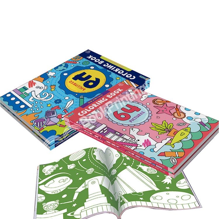 Custom Softcover Child Coloring Book Printing Printer