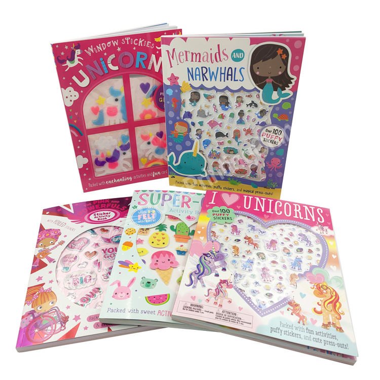 Custom Softcover Children’s Sticker Book Printing Manufacturer
