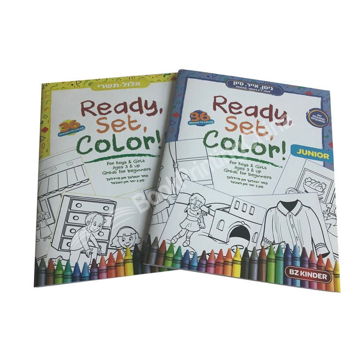 Custom Children’s Coloring Sticker Book Printing