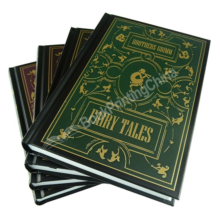 High Quality Round Spine Custom Hardcover Printing With Gold Foil