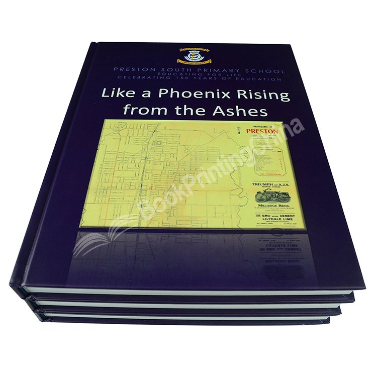 High Quality Square Spine Case Bound With Sewing Hardcover Book Printing