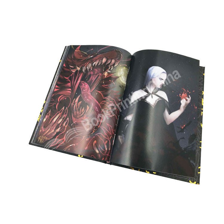 Custom Cloth Hardcover Art Book Printing Printer